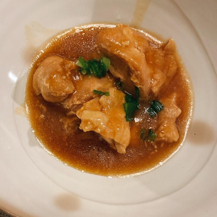 電気圧力鍋で簡単！ヘルシー！鶏胸肉の照り煮込み